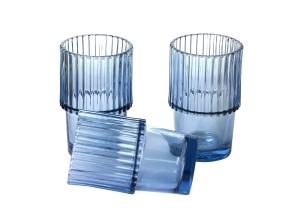 China Nordic 220ml Solid Coloued Whisky Glasses Stackable Whisky Tumbler Glass, Lead Free Drinking Glass factory