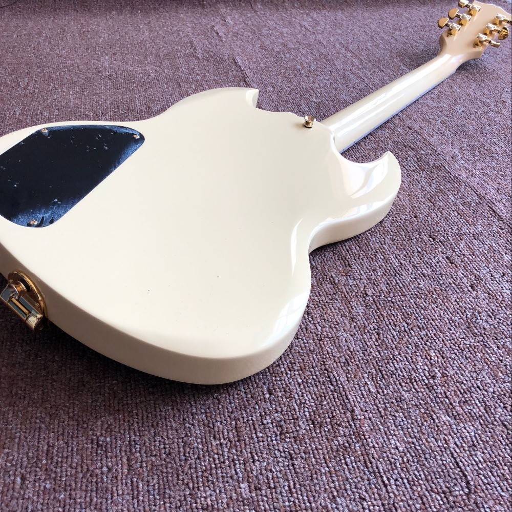 New style,China Custom SG Jazz electric guitar,Rosewood fingerboard,3 pickups,Gold hardware gitaar,vibrato system