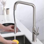 Motion Activated High Arc Kitchen Faucet Rotatable Pressure Resistant