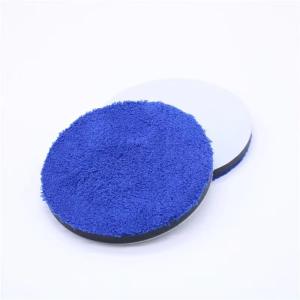China 180mm Car Polishing Sponges With Fine Microfiber Materials Blue factory