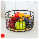 Modern Design Kitchen Organizer Iron Wire Basket For Storing Sundries Countertop