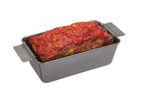 Professional Non-Stick 2-Piece Healthy Miracle Meatloaf Pan Perfect Results Large Nonstick Loaf tin bakeware