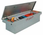 Professional Aluminum Truck Tool Boxes Silver / Black Color With Logo Printed