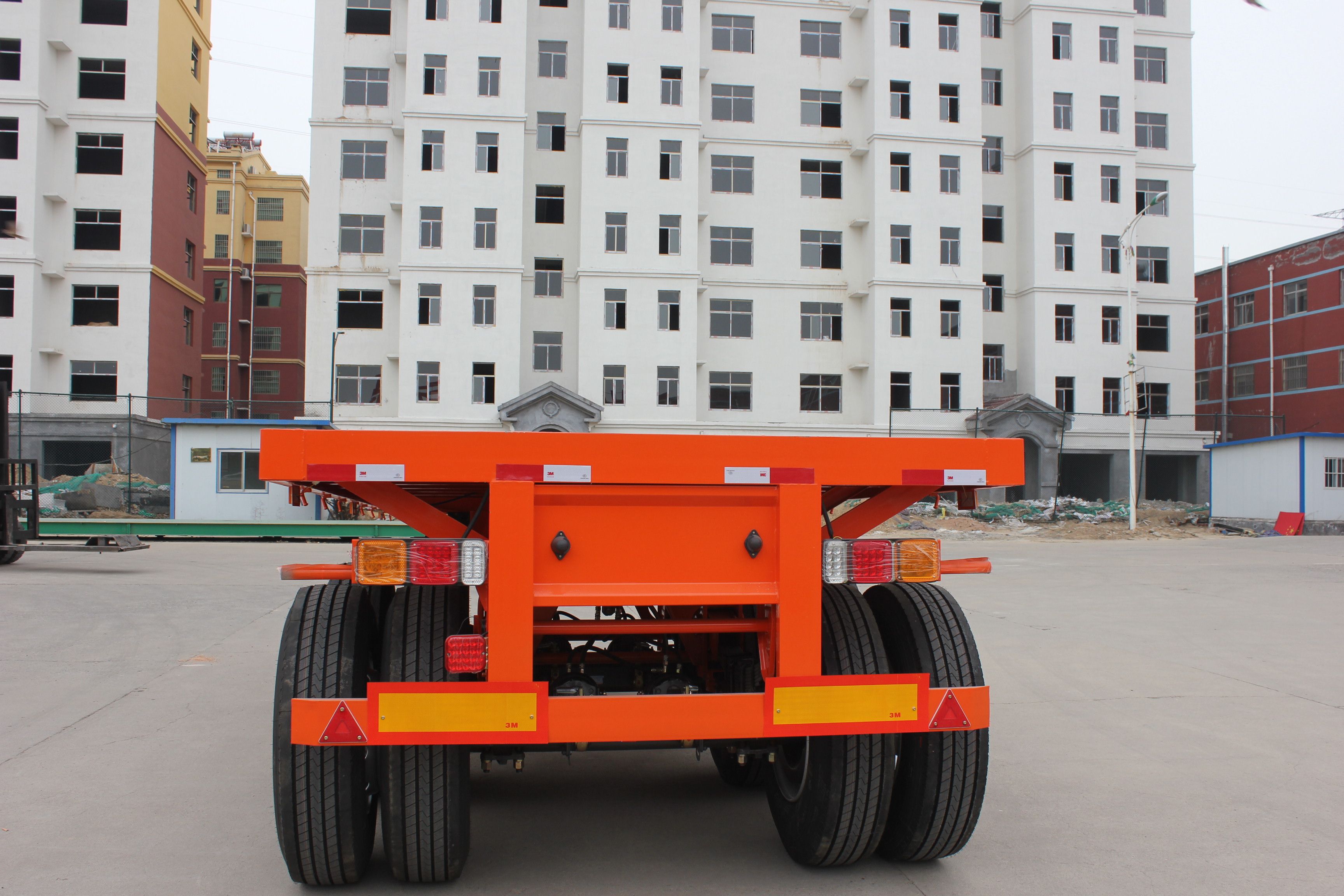 Common Mechanical Suspension 2 Axles Platform Trailer Flat Bed Semi Trailer WEORES6641A