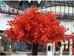 Fiberglass Trunk Artificial Maple Tree For Indoor Outdoor Decoration