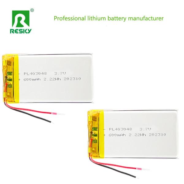 Solar Battery Cell 403048 3.7V 600mAh 2.22wh Lithium Polymer Battery For Smart Watch