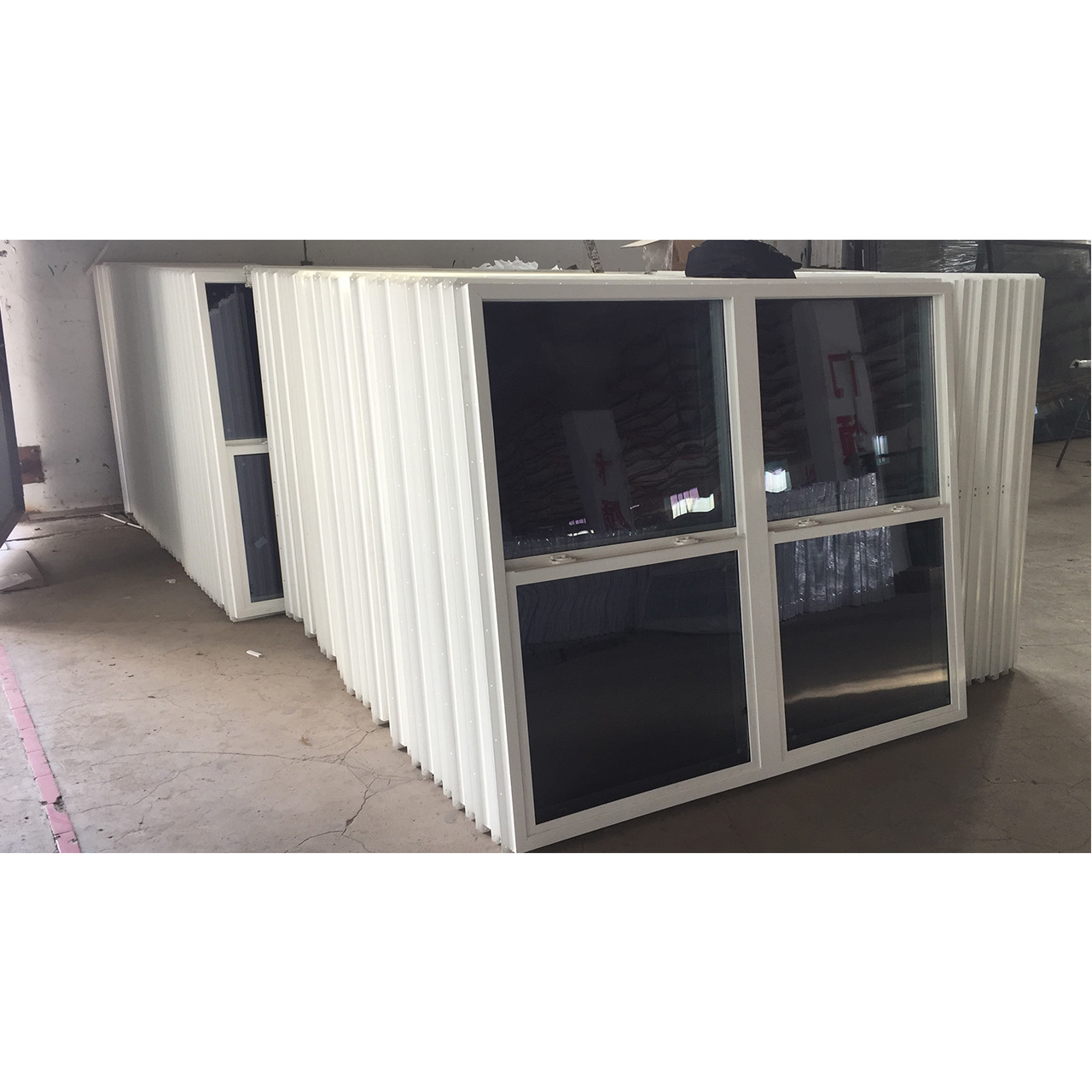 Customized Size Size Vinyl Plastic UPVC Single Hung Window In Home