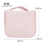 Large Capacity Grey Hanging Waterproof Tavel Wash Cosmetic Bursh Bag