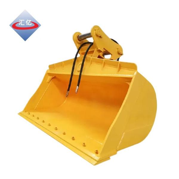 NM 360 Q355 Excavator Tilt Bucket For Mini Excavator Double Cutting Edges