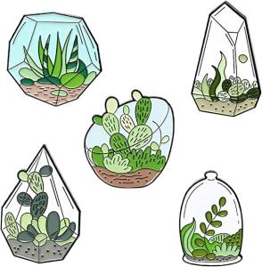 China Plant Brooch Enamel Lapel Pin Badges Personalised Scratch Resistance factory