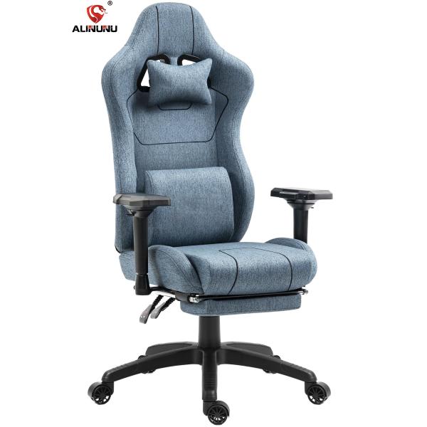 Custom Color Ergonomic Gamer Chair with Massage Lumbar Support and Footrest