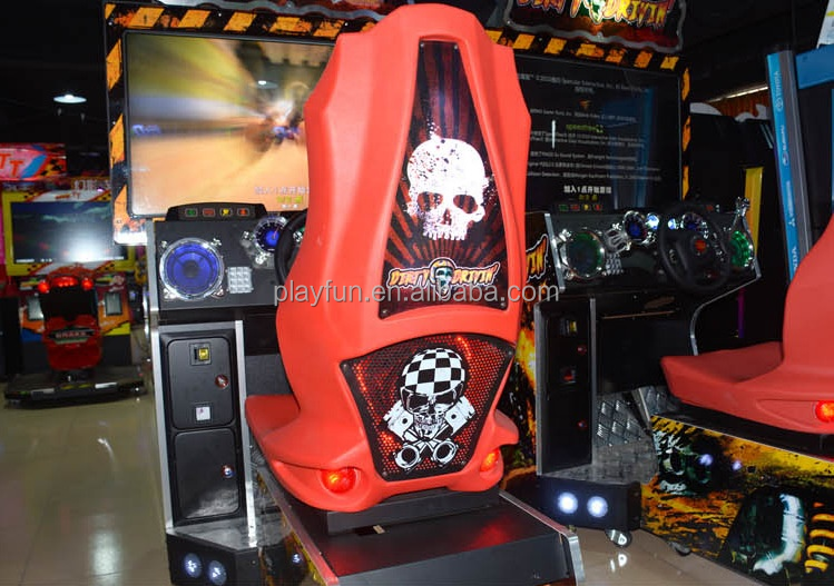 PlayFun Coin Operated Car Racing Arcade Drive Simulator Machine Game Machine Dirty Driving Arcade Racing Car Game Machine