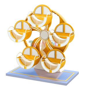 China Custom Soft Play Equipment Orange Miniature Ferris Wheel Commercial factory