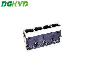 China TAB UP Shielded 1X4 10G RJ45 Ethernet Connector factory