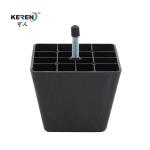 Solid Black Plastic Adjustable Cabinet Feet M8 Screw Furniture Feet Scratch