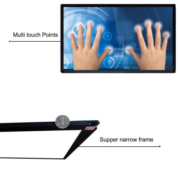 China Factory IBoard 32 43 55 Inch Infrared Touch 10 Points Open Overlay Frame