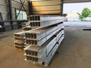 China DIN JIS PFC Galvanised 100mm C Section Steel Beams For Outdoor factory