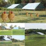 3x6x2m Chicken Run Walk in Chicken Cage Poultry Pet Coop for Rabbit Hen House