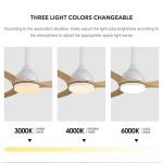 Modern Design 48 Inch Indoor Living Room Remote Control Led Ceiling Fan With