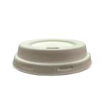 8cm Biodegradable Sugarcane Bagasse Coffee Cup Lids Eco Friendly