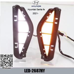China Hyundai Santa fe 2021 LED DRL day time running lights driving daylight Suppliers factory