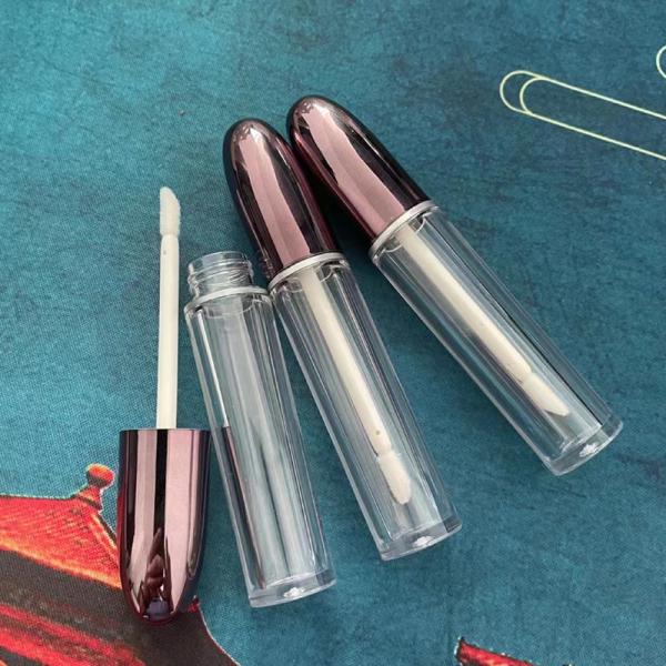 Round Spot 5ml Luxury Empty Lip Gloss Tubes UV Coating OEM