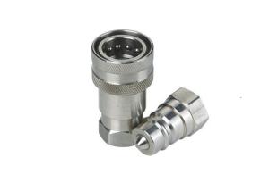 China NBR Quick Attach Hydraulic Couplers , Stainless Steel Faster Hydraulic Quick Couplers factory