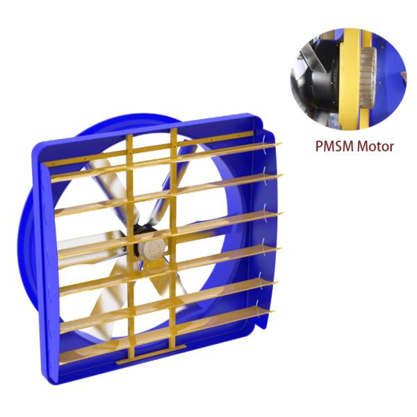 China 72" Livestock Circulation Fan PMSM Motor Wind Powered Industrial Cooling Fan factory