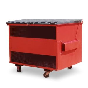 10 Yard Garbage Front Lift Bin Construction Skip Container Outdoor Metal Skip