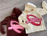 Custom 3D Puff Printing 100% Cotton French Terry Heavyweight Crop Hoodies