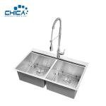 Stainless Steel Corner Sink Quality Control Procedure Double Bowl Handmade House