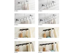 China Wall Mounted Zinc Or Brass Bathroom Robe Hooks factory