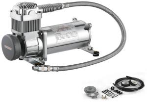 China Silver Suspension Portable Air Compressor System Fast Inflation Heavy Duty For Car Tuning factory
