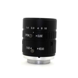 China 25mm 10 Megapixel HD CCTV Board Lens1/2'' Fixed Manual Iris F1.4 CE FCC Approval factory