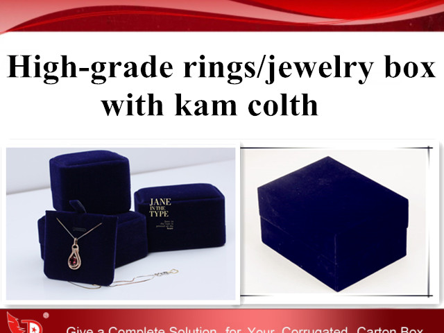 High-grade rings/jewelry box,with kam cloth