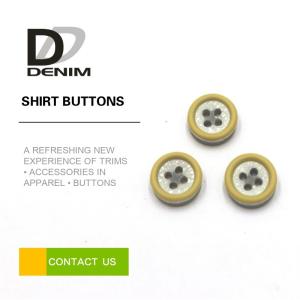 China Resin Plastic Dress Shirt Buttons , Yellow Boy Or Girl Buttons 12L 14L 16L 18L factory