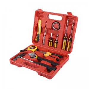 China 12pcs Household Hardware Portable Toolbox With Combination Hardware Toolbox Ratchet Wrench Set factory