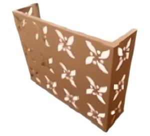 China Cover Hood For External Equipment Anti-mulitple Errosion Flower Designs Aluminium Facade Anodized Coated Anti Static Exterior Wall Installation factory