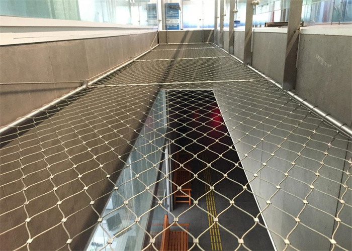 60*105mm Stainless Steel Rope Mesh Strong High Tensile Handrails Balustrade