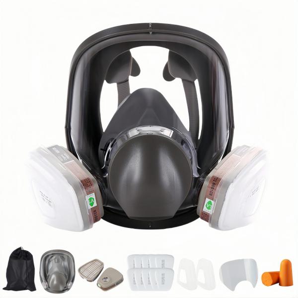 Gas Mask Spray Paint Organic Gas Dust Mask Durable TPE Activated Carbon Face