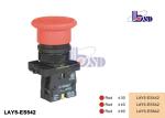Mushroom Head Emergency Stop Push Button Panel Mount GB/T14048 1 Standard