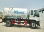 ISUZU Septic Vacuum Trucks / Sewer Suction Truck Euro 5 Engine 205HP
