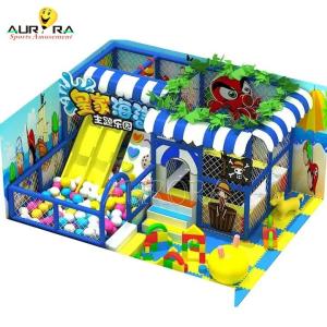 China Indoor Theme Park Blue Children's Amusement Park Equipment with 1 and Steel Materia factory