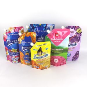 Reusable Print Foil Stand Up Spout Pouch For Juice