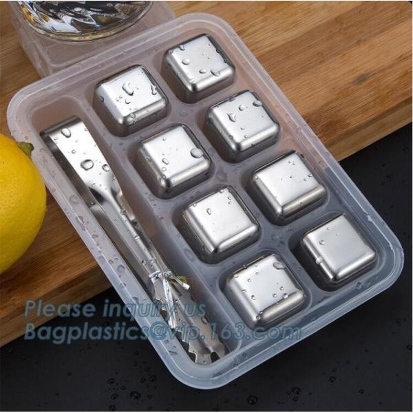 Free Stainless Steel Ice Cube Dice Ice Cube Whisky Stone, New Stainless steel ice cubes Square shape whiskey stone, pac