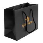 Black Paper Gift Bags With Handle Luxury Custom Clothing Packaging Bags