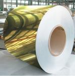 Golden Painted Aluminium Coil / Mirror Finish Aluminium Sheet Coil 8011