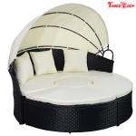 Round / Curved Outdoor Sofa , Comfortable Contemporary Outdoor Furniture Lounge