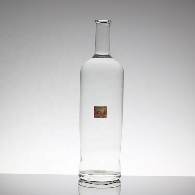1 Liter Glass Bottle With Rubber Stopper For Liquor With Screen Printing
