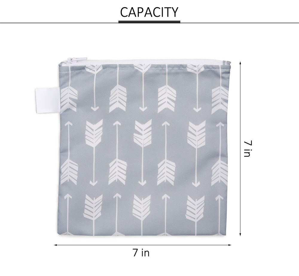 Insulated Reusable Washable Zipper Sandwich Bags